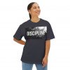 Discipline Graphic Tee — Oversized Boxy Fit Motivational Shirt