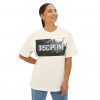 Discipline Graphic Tee — Oversized Boxy Fit Motivational Shirt