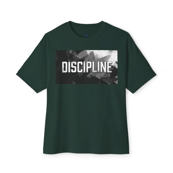 Discipline Graphic Tee — Oversized Boxy Fit Motivational Shirt