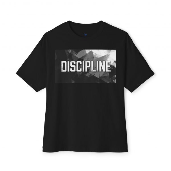 Discipline Graphic Tee — Oversized Boxy Fit Motivational Shirt