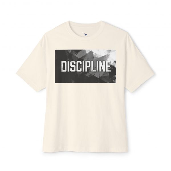 Discipline Graphic Tee — Oversized Boxy Fit Motivational Shirt