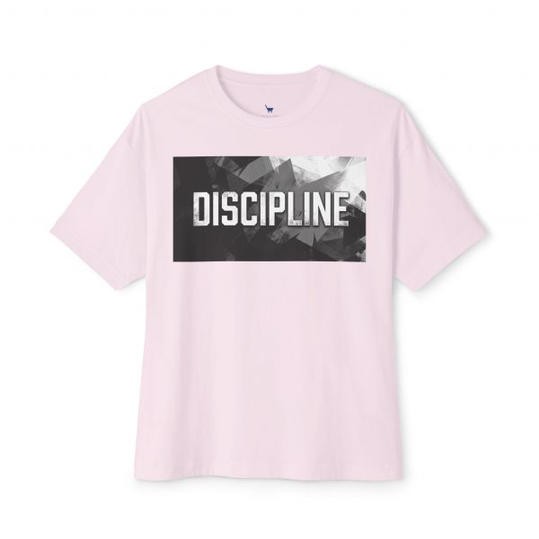 Discipline Graphic Tee — Oversized Boxy Fit Motivational Shirt