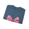 Crewneck Sweatshirt — Pink Bow "Be Happy Everyday" Cozy Motivational Pullover
