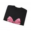 Crewneck Sweatshirt — Pink Bow "Be Happy Everyday" Cozy Motivational Pullover