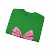 Crewneck Sweatshirt — Pink Bow "Be Happy Everyday" Cozy Motivational Pullover