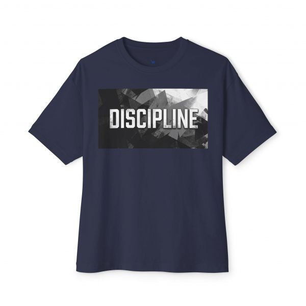 Discipline Graphic Tee — Oversized Boxy Fit Motivational Shirt