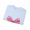 Crewneck Sweatshirt — Pink Bow "Be Happy Everyday" Cozy Motivational Pullover