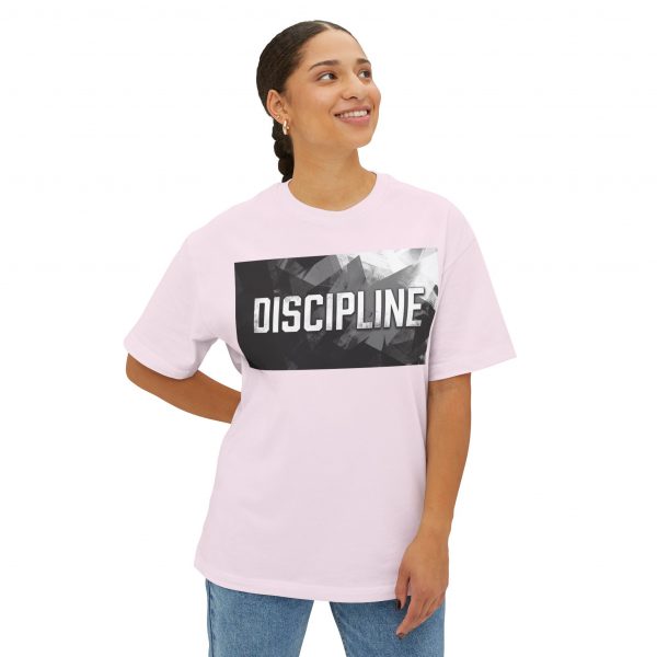 Discipline Graphic Tee — Oversized Boxy Fit Motivational Shirt