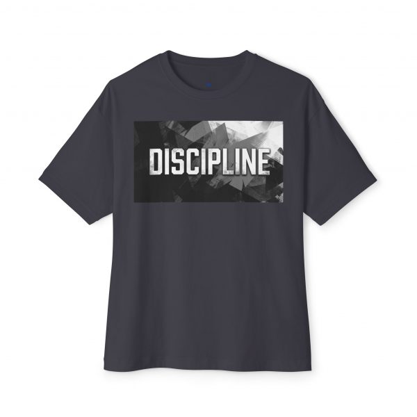 Discipline Graphic Tee — Oversized Boxy Fit Motivational Shirt