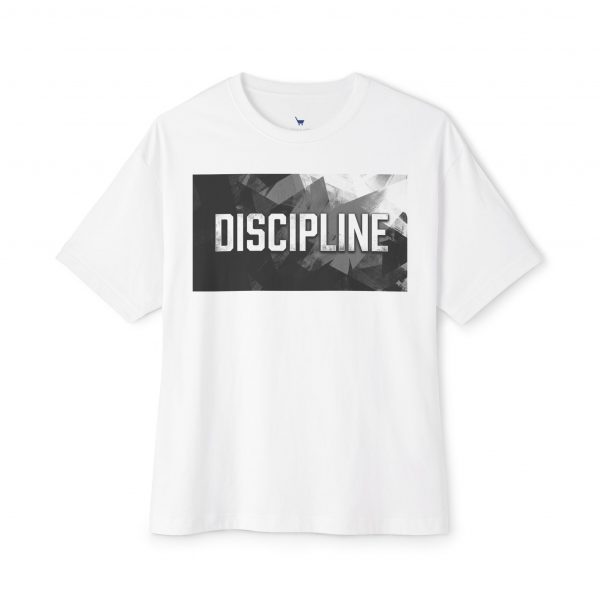 Discipline Graphic Tee — Oversized Boxy Fit Motivational Shirt