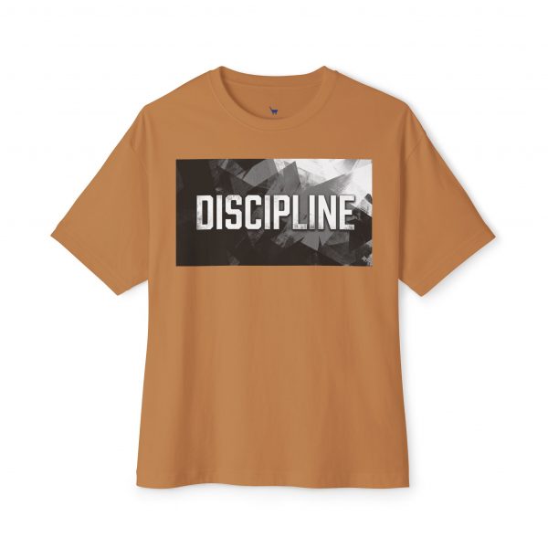 Discipline Graphic Tee — Oversized Boxy Fit Motivational Shirt