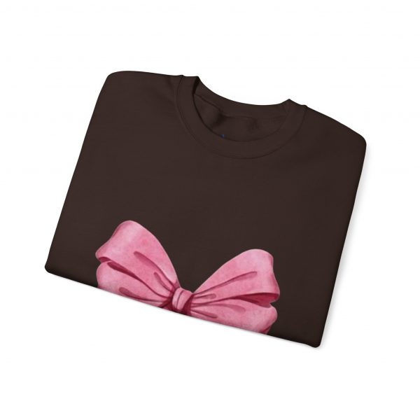 Crewneck Sweatshirt — Pink Bow "Be Happy Everyday" Cozy Motivational Pullover