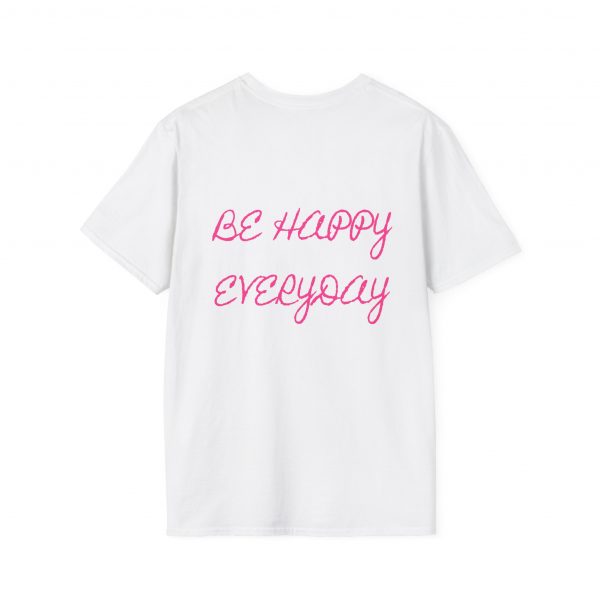 Be Happy Everyday T-Shirt — Pink Bow Graphic Tee