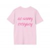Be Happy Everyday T-Shirt — Pink Bow Graphic Tee