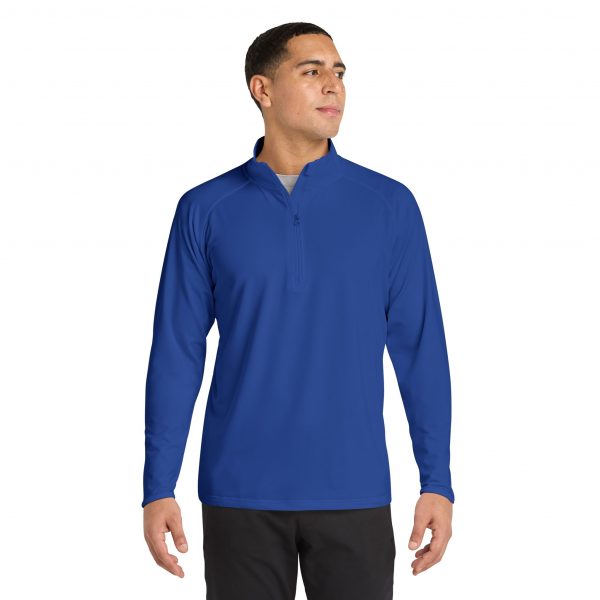 12719994198370465446_2048.jpeg Men's Embroidered Sport Quarter-Zip Pullover — Lightweight Moisture-Wicking Performance Top