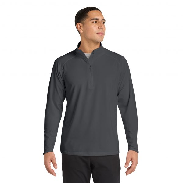12877119950137587943_2048.jpeg Men's Embroidered Sport Quarter-Zip Pullover — Lightweight Moisture-Wicking Performance Top