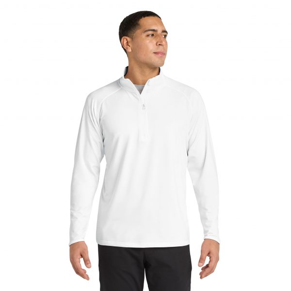 17207803021941251104_2048.jpeg Men's Embroidered Sport Quarter-Zip Pullover — Lightweight Moisture-Wicking Performance Top