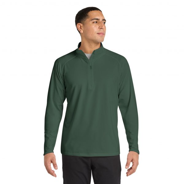 2645800139910873396_2048.jpeg Men's Embroidered Sport Quarter-Zip Pullover — Lightweight Moisture-Wicking Performance Top