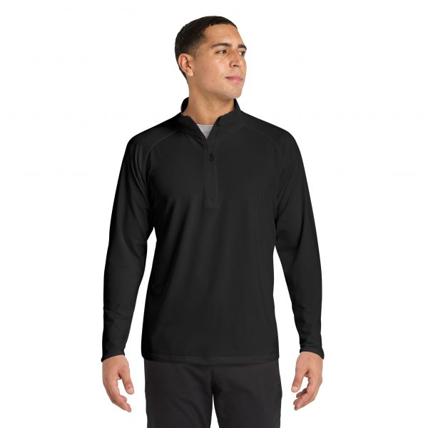 4102697253101342407_2048.jpeg Men's Embroidered Sport Quarter-Zip Pullover — Lightweight Moisture-Wicking Performance Top