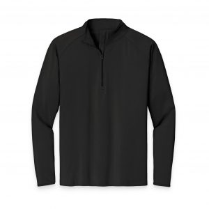 Men's Embroidered Sport Quarter-Zip Pullover — Lightweight Moisture-Wicking Performance Top