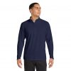 8161621272874022757_2048.jpeg Men's Embroidered Sport Quarter-Zip Pullover — Lightweight Moisture-Wicking Performance Top