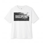 Discipline Graphic Tee — Oversized Boxy Fit Motivational Shirt