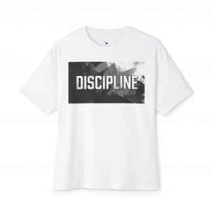 14864033513895412298_2048.jpeg Discipline Graphic Tee — Oversized Boxy Fit Motivational Shirt