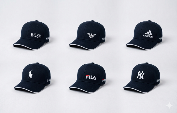 caps Premium Embroidered Caps Bundle (Pack of 6)