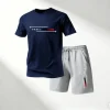 kf-Scd15200eaee5404ea15ec3e3c3eae371H Summer Casual Quick Dry T-Shirts Sets for Men O-Neck Short Sleeve + Sports Shorts 2 Piece Gym Training Suit Hot Sale 2026 Street