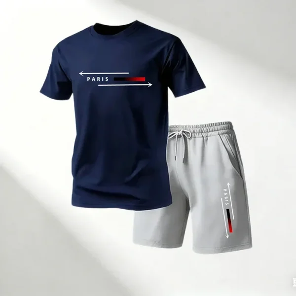 kf-Scd15200eaee5404ea15ec3e3c3eae371H Summer Casual Quick Dry T-Shirts Sets for Men O-Neck Short Sleeve + Sports Shorts 2 Piece Gym Training Suit Hot Sale 2026 Street
