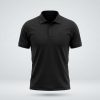 black polo Custom Logo Polo Shirt | Personalized Polo